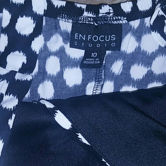 Black and White High Low Dress - Picture 3 of 3