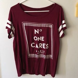 No one cares shirt
