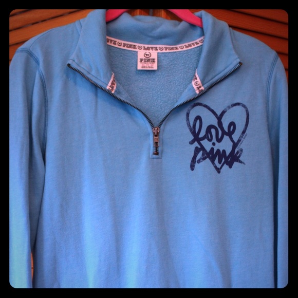Victoria Secret Pink half zip sweater