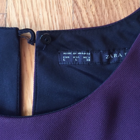 Zara Sleeveless Shift in Maroon - Picture 3 of 4