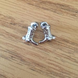 Cowboy boot earrings