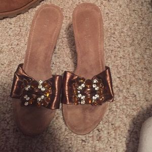 Two slip on high heel