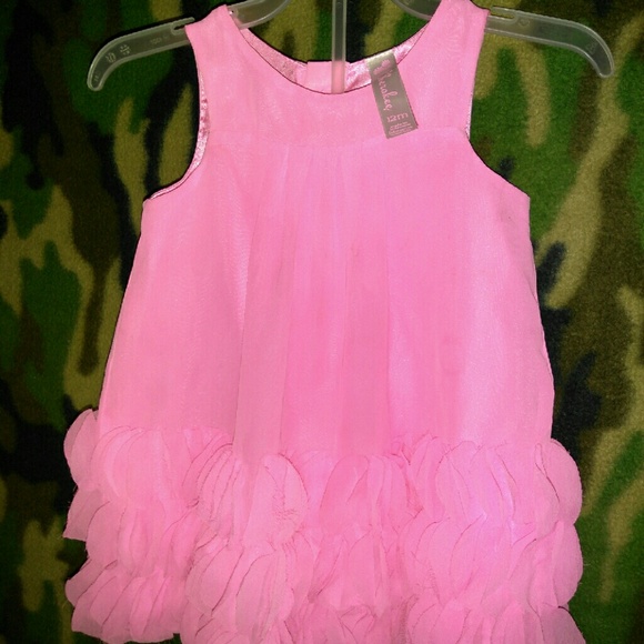 Pink ruffle dress
