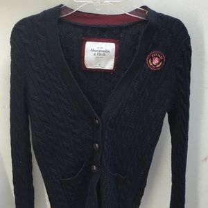 Abercrombie Navy Blue Cardigan