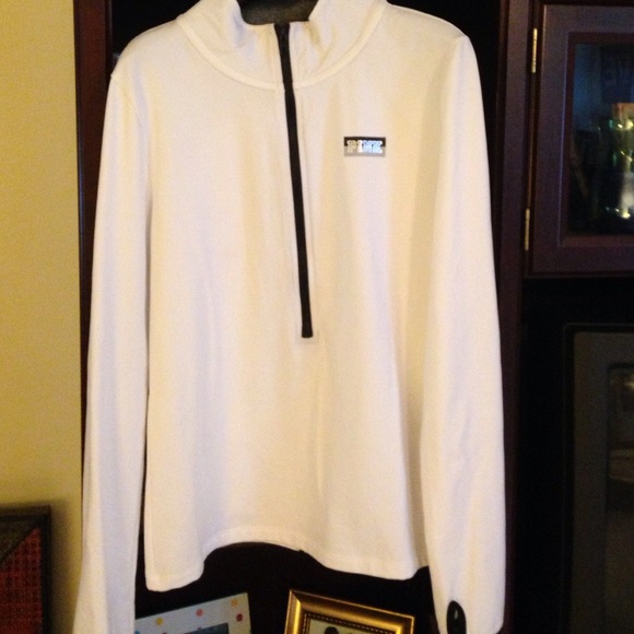 PINK half-zip workout wear