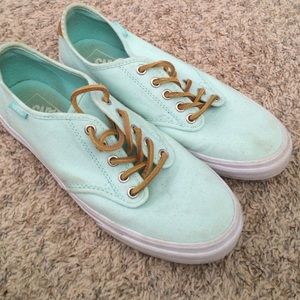 Teal vans