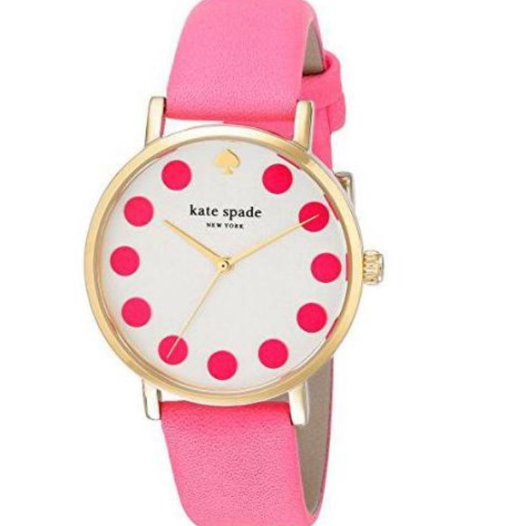 Kate Spade New York Metro Grand Pink Dot Watch