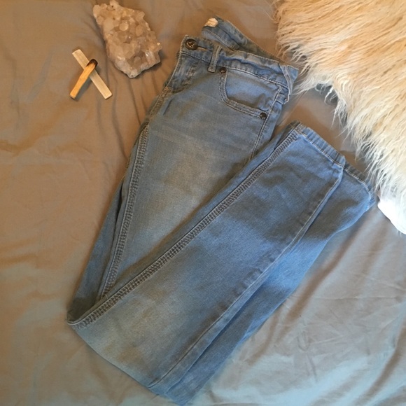 Free People distressed skinny jeans