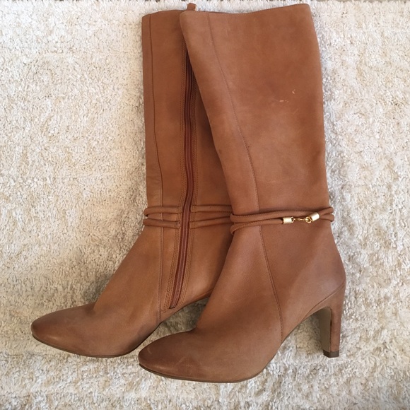 ECCO tall tan boots