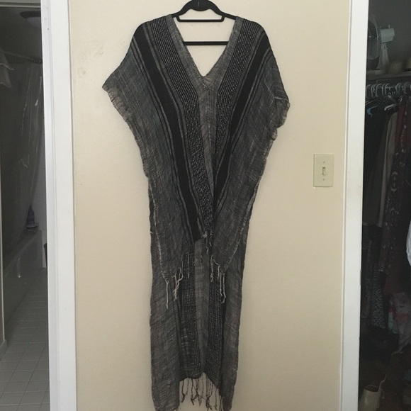 Free People poncho scarf