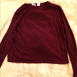 Crop top long sleeve shirt