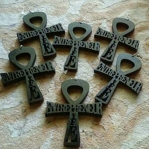 Entrepreneur Life Ankh Earrings Black
