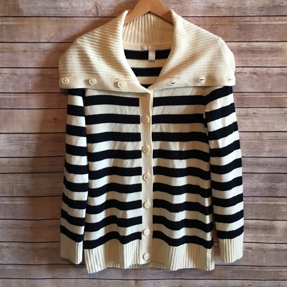 Banana Republic Sweaters - Banana Republic Merino Striped Cardigan