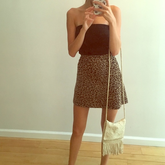 Macrame / crochet white vintage cross body bag