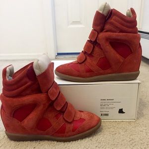 Womens Isabel Marant Hidden Wedge Sneakers