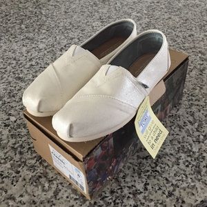 TOMS Bridal white glitter