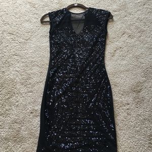 Black Sequin formal dress