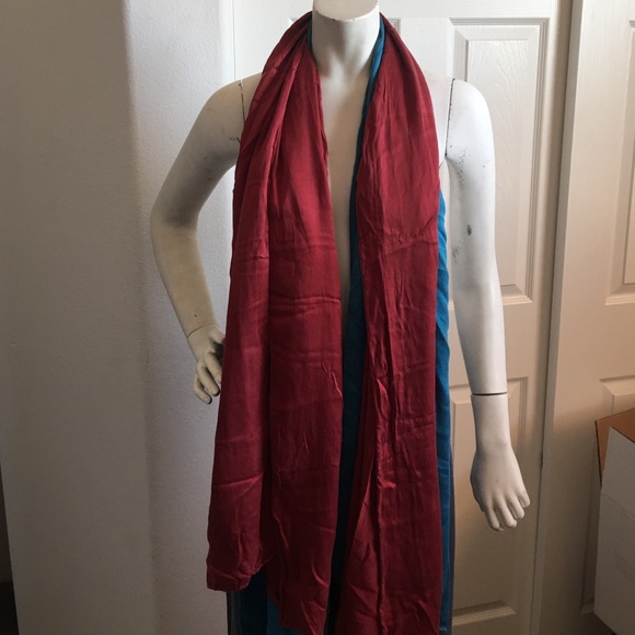 New Eco-centric Silk Charmeuse Scarf. - Picture 3 of 3