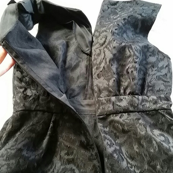 Forever 21 Jacquard Black Mini Dress LBD - Picture 4 of 4