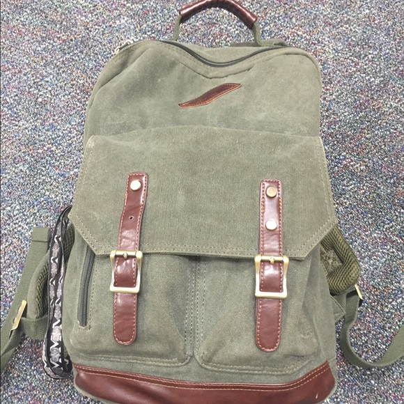 Sage green backpack
