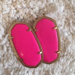 Kendra Scott hot pink earrings