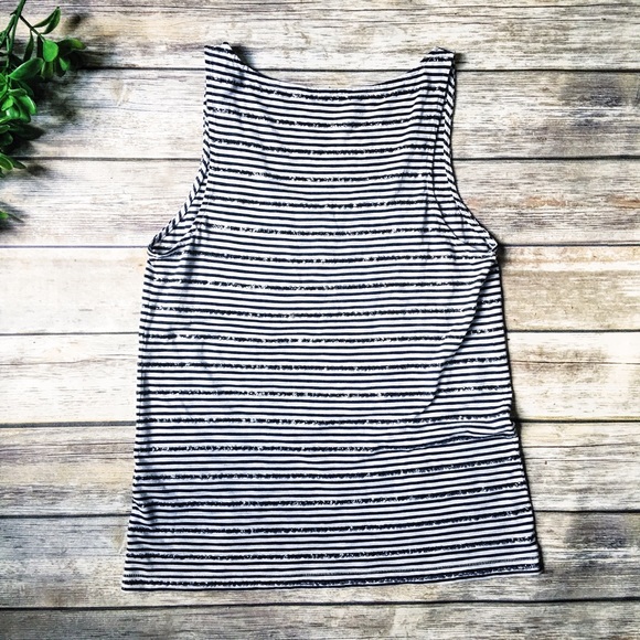 MOVING SALE 🚛 J. Crew Sequin Stripe Tank 💙 - Picture 4 of 4