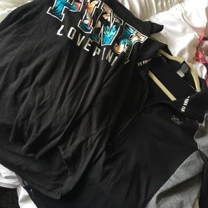 Victoria secret workout jacket &vs pink tank