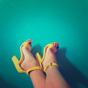 Yellow heels