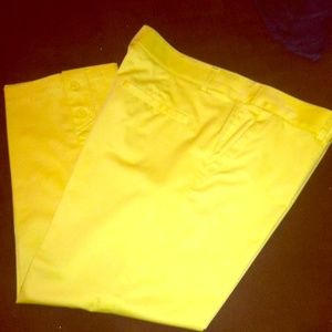 Carlisle Yellow Cropped Pant Size Us 8/.UK size 10