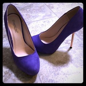 Purple and Gold Heels