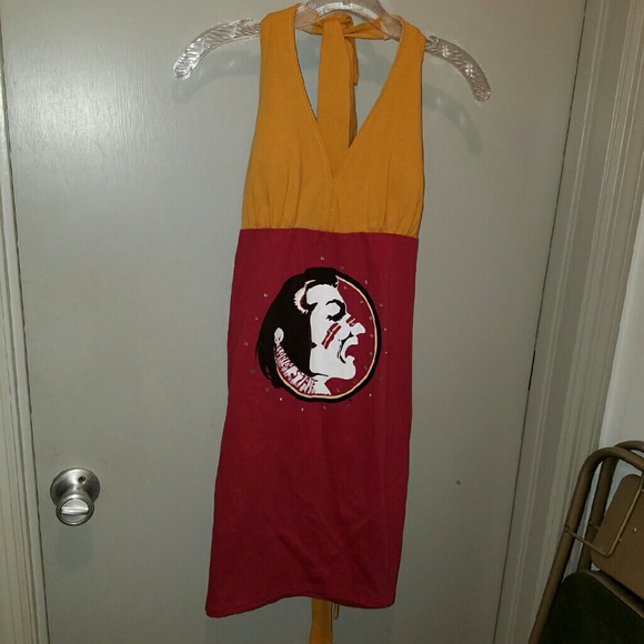 Custom FSU Florida  State halter dress