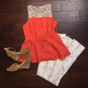 Anthropologie Peplum Top