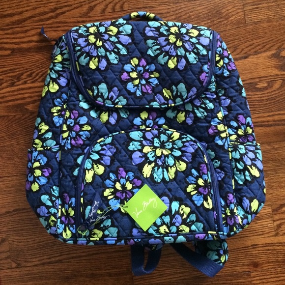 NWT- Vera Bradley Double Zip Backpack
