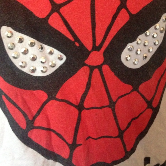 Studded Amazing Spider Man Tshirt Marvel Spiderman - Picture 2 of 2