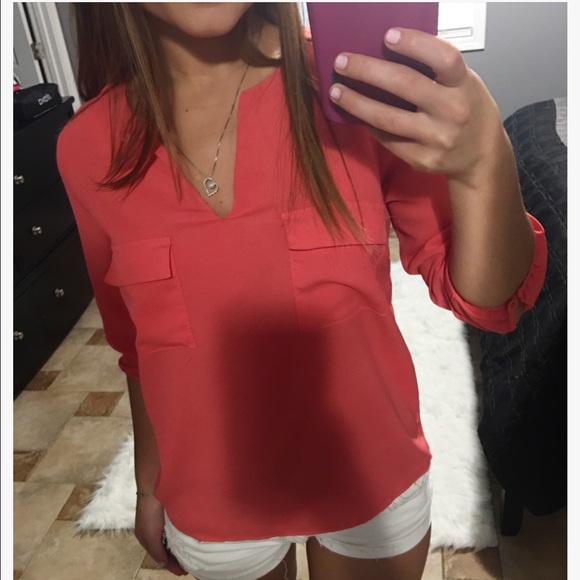 Monteau coral top