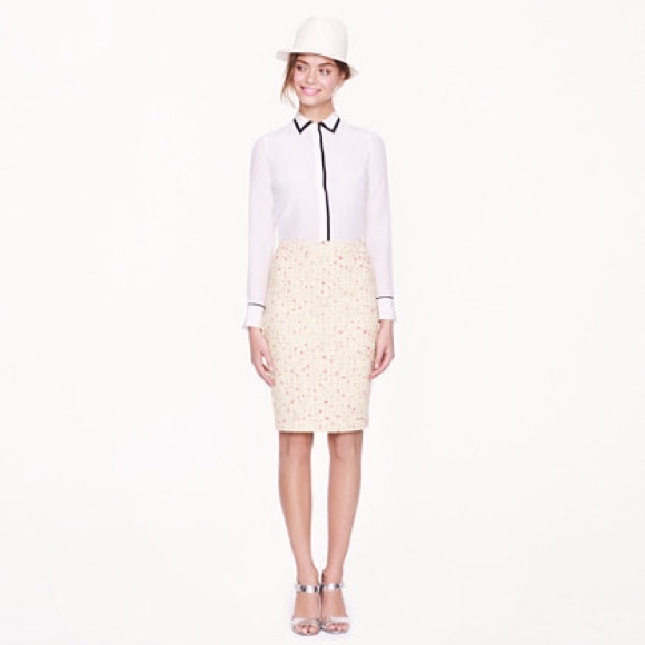 J. Crew Dresses & Skirts - BNWOT J. Crew No.2 pencil skirt neon boucle 12