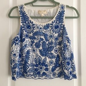 Anthropologie crop top