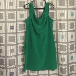 Green off the shoulder dress