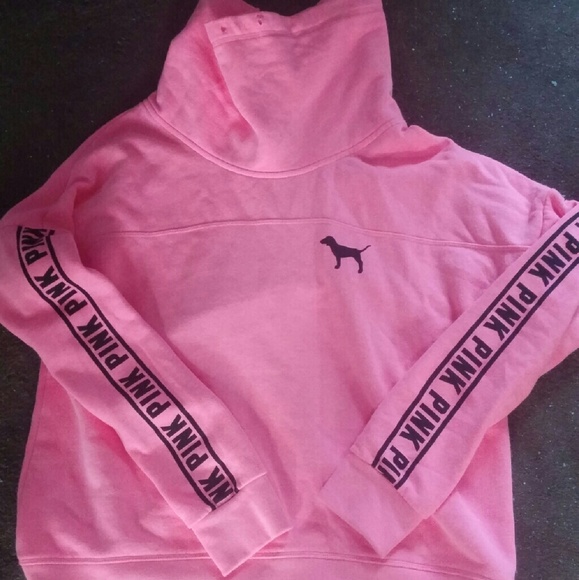 Vs pink cowl neck sweatshirt