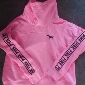 Vs pink cowl neck sweatshirt