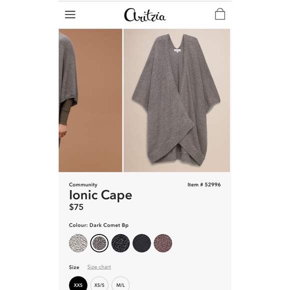 Aritzia Community Iconic Cape