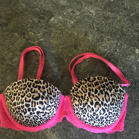 PINK cheetah multiway push-up 32B