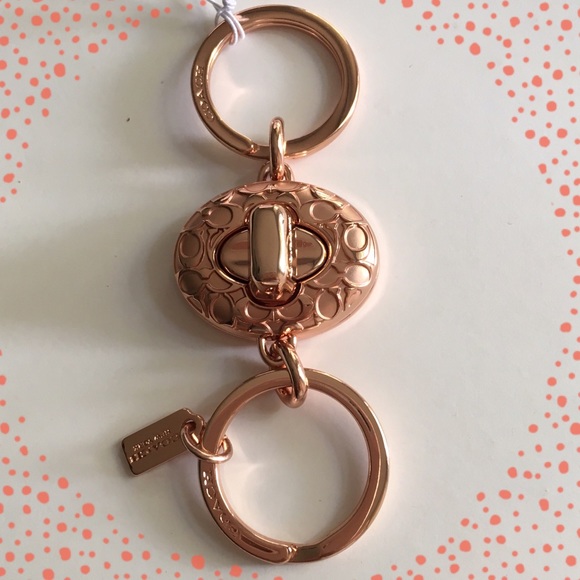 Coach Accessories Coach Rose Gold Tone Valet Keychain Nwt Poshmark
