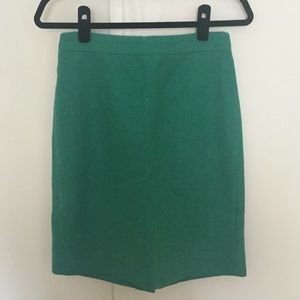 J. Crew wool pencil skirt. Size 0.