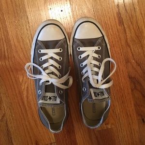 Gray women's converse