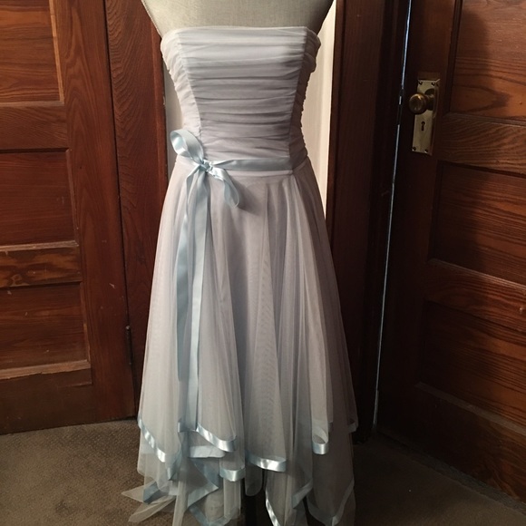 Baby blue prom dress