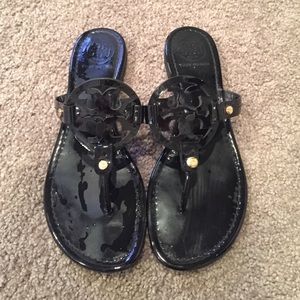 Black Tory Burch Miller sandals