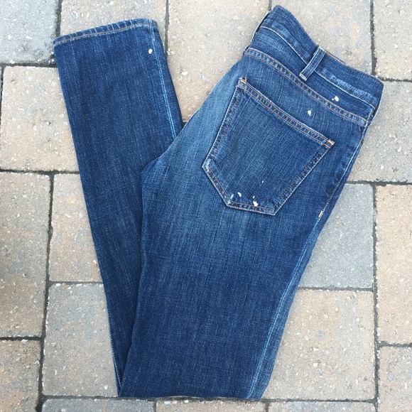 Current/Elliott  Skinny Ripped Jeans