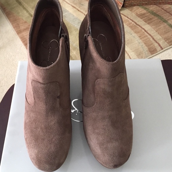 Jessica Simpson Mink Brown Wedge heels.