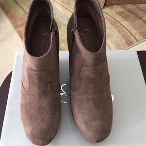 Jessica Simpson Mink Brown Wedge heels.